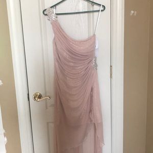 One shoulder high low dress